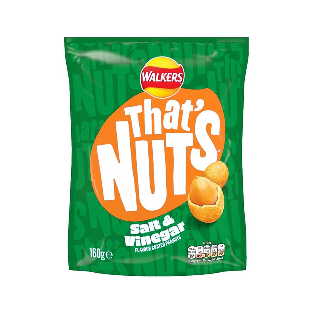 WALKERS SALT & VINEGAR NUTS 160 GM Default Title - MamasJan GroceryFoods