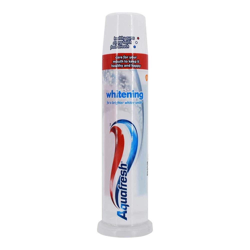 AQUAFRESH TOOTH PASTE PUMP WHITENING 100 ML Default Title - MamasJan Grocery Nonfood