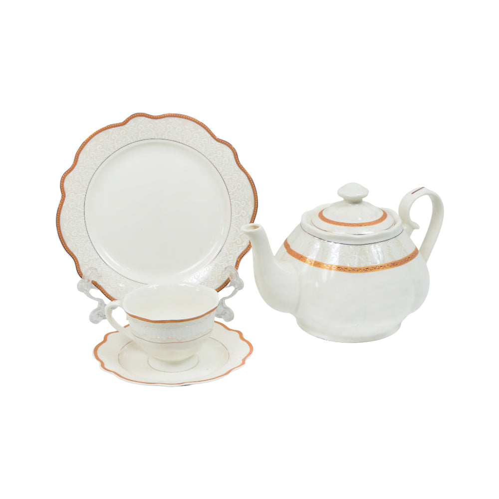 TEA SET 24PC ROYAL BISTRO IR QRD25054-10 Default Title - MamasJan Crockery