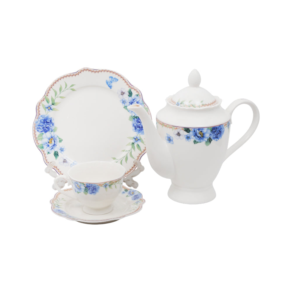 TEA SET 24PC ROYAL BISTRO IR QRD25054-13 Default Title - MamasJan Crockery