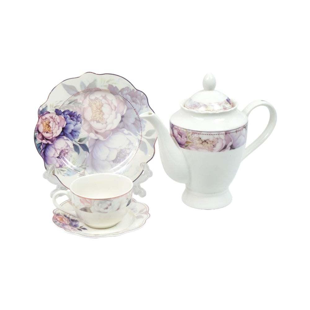 TEA SET 24PC ROYAL BISTRO IR QRD25054-14 Default Title - MamasJan Crockery