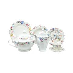 DINNER SET 61PC ROYAL BISTRO IR QRD25052-5 Default Title - MamasJan Crockery