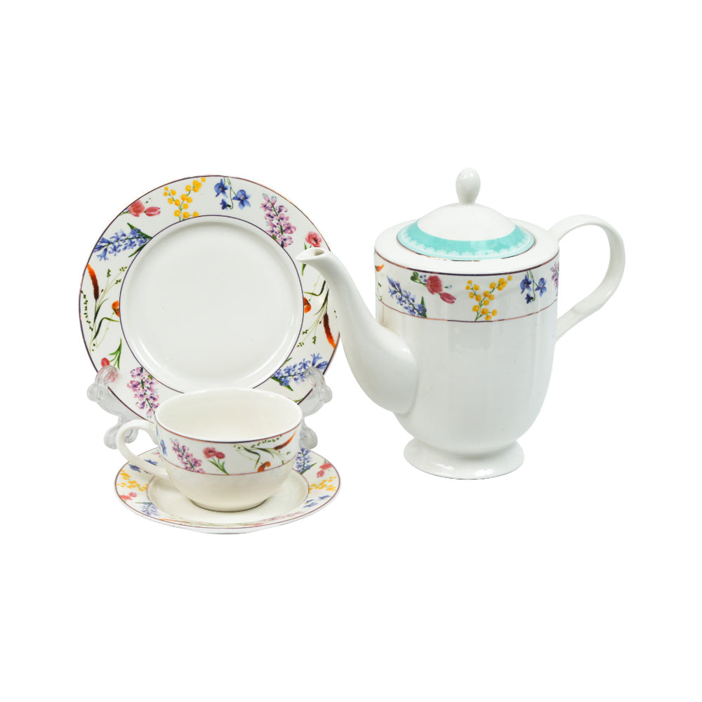 TEA SET 24PC ROYAL BISTRO IR QRD25054-3 Default Title - MamasJan Crockery