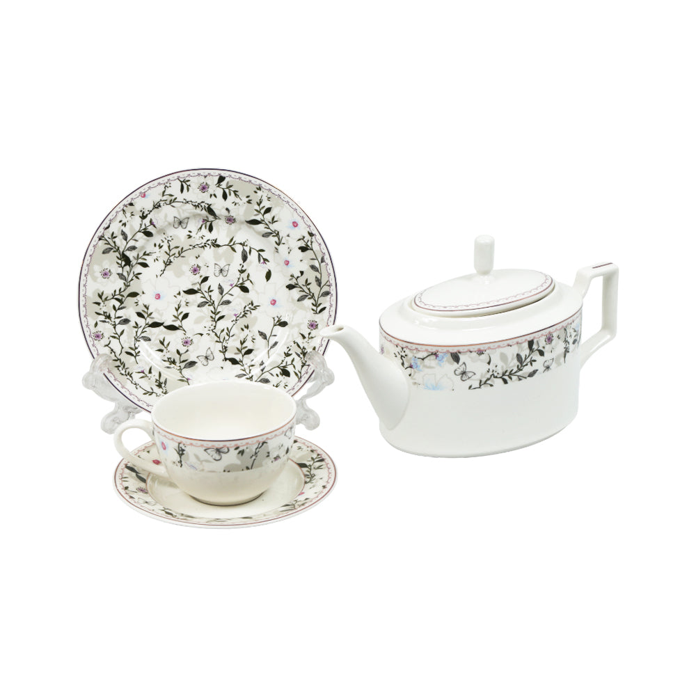 TEA SET 24PC ROYAL BISTRO IR QRD25054-7 Default Title - MamasJan Crockery