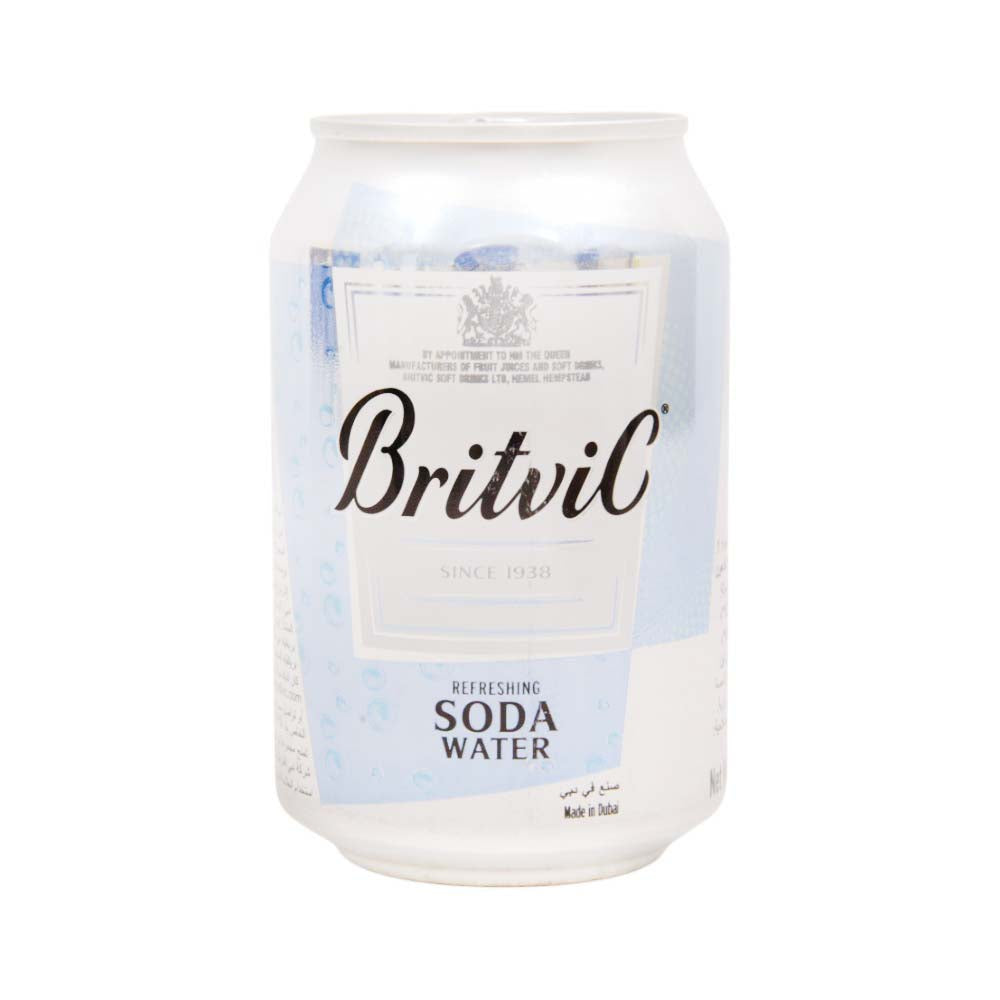 BRITVIC SODA WATER TIN 300 ML Default Title - MamasJan Grocery