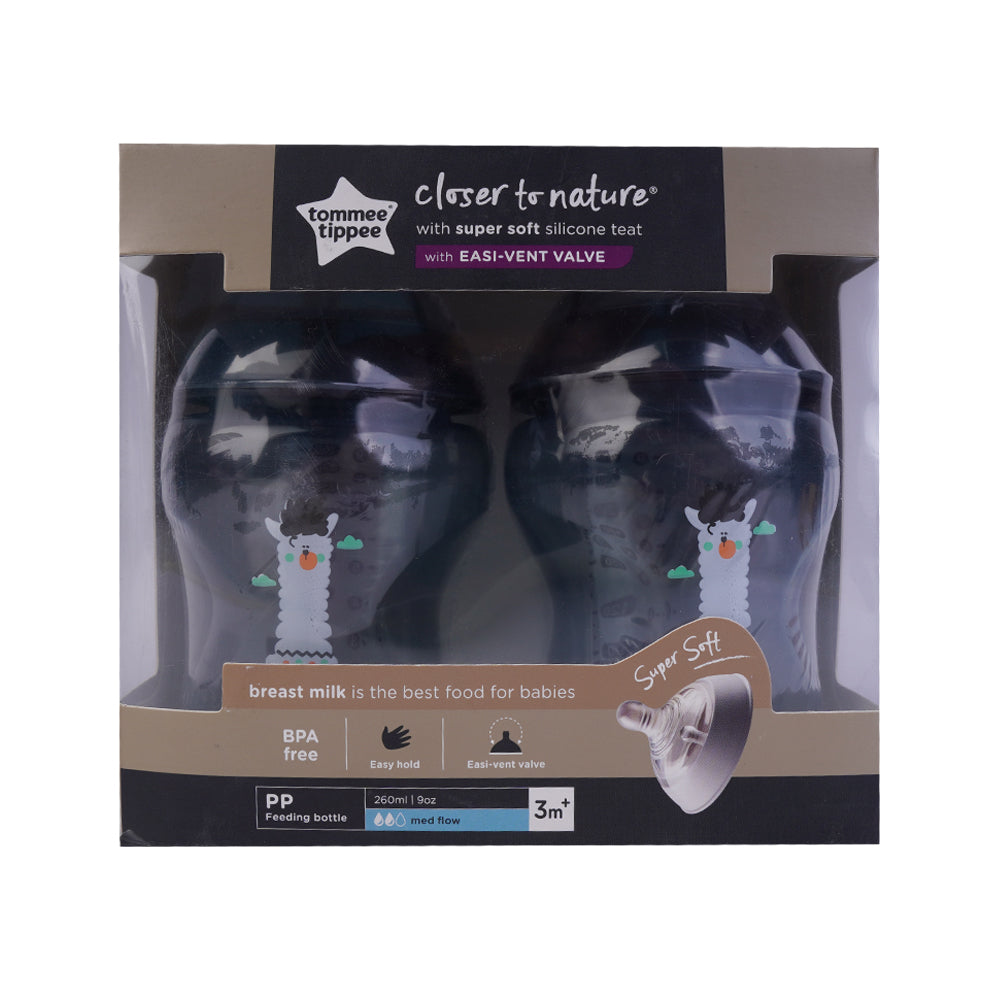 TOMMEE TIPPEE CLOSER TO NATURE TINTED BOTTLE 2X 260ML 422585 Default Title - MamasJan Grocery Nonfood