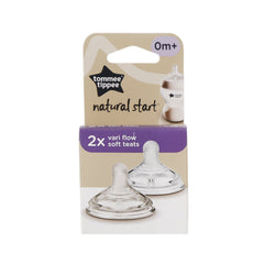 TOMMEE TIPPEE NATURAL START VARI FLOW SOFT TEAT 0M+ 2PCS Default Title - MamasJan Grocery Nonfood