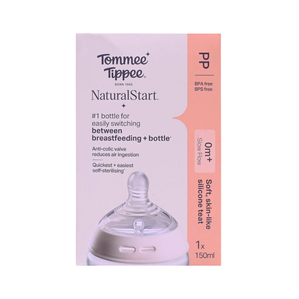TOMMEE TIPPEE NATURAL START 0M PLUS MED FLOW PLAIN 150 ML Default Title - MamasJan Baby Maternity Care
