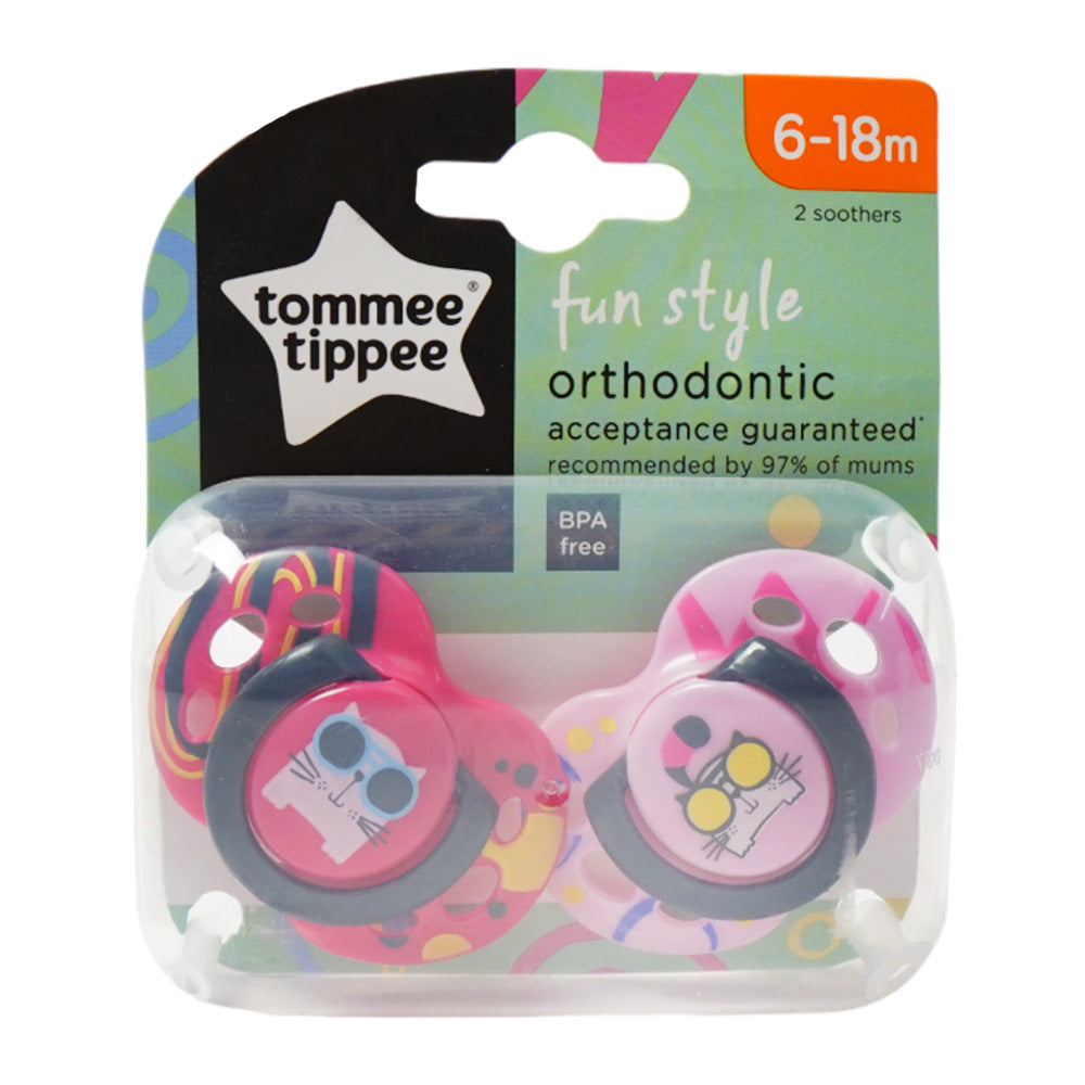 TOMMEE TIPPEE BABY SOOTHERS 2 PCS 6-18 /43335892 Default Title - MamasJan Grocery Nonfood