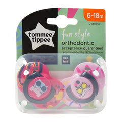 TOMMEE TIPPEE BABY SOOTHERS 2 PCS 6-18 /43335892 Default Title - MamasJan Grocery Nonfood