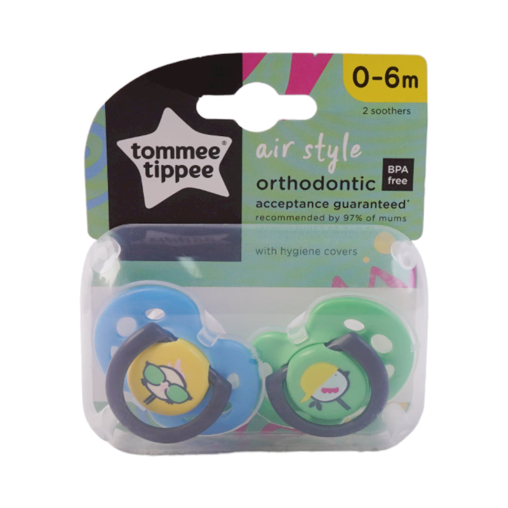 TOMMEE TIPPEE SOOTHER AIR STYLE BASIC 0-6M 433376 Default Title - MamasJan Grocery Nonfood