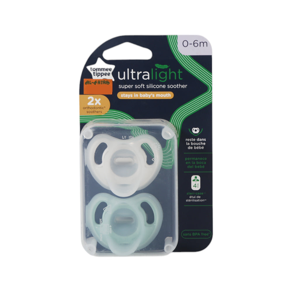 TOMMEE TIPPEE ULTRA LIGHT SOOTHER 0-6 MONTHS 2 PCS Default Title - MamasJan Grocery Nonfood
