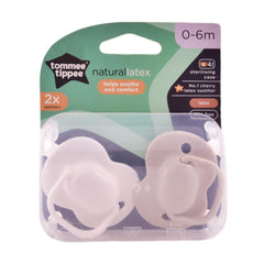 TOMMEE TIPPEE NATURAL LATEX SOOTHERS 0-6M 2 PCS Default Title - MamasJan Grocery Nonfood