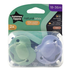 TOMMEE TIPPEE NATURAL LATEX SOOTHERS 18-36M 2 PC 433534 Default Title - MamasJan Grocery Nonfood