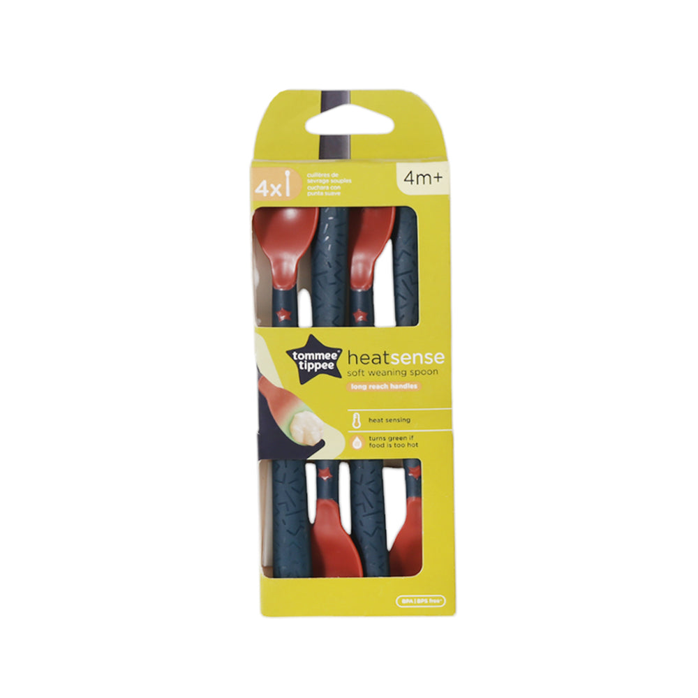 TOMMEE TIPPEE HEAT SENSE WEANING SPOON 4M+ 4 PCS Default Title - MamasJan Grocery Nonfood