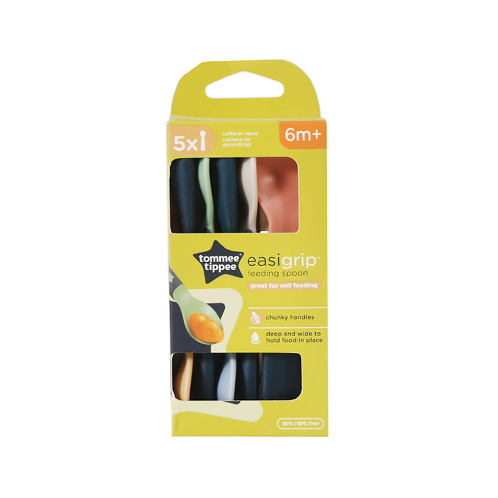 TOMMEE TIPPEE EASIGRIP FEEDING SPOON 6M+ 5 PCS Default Title - MamasJan Grocery Nonfood