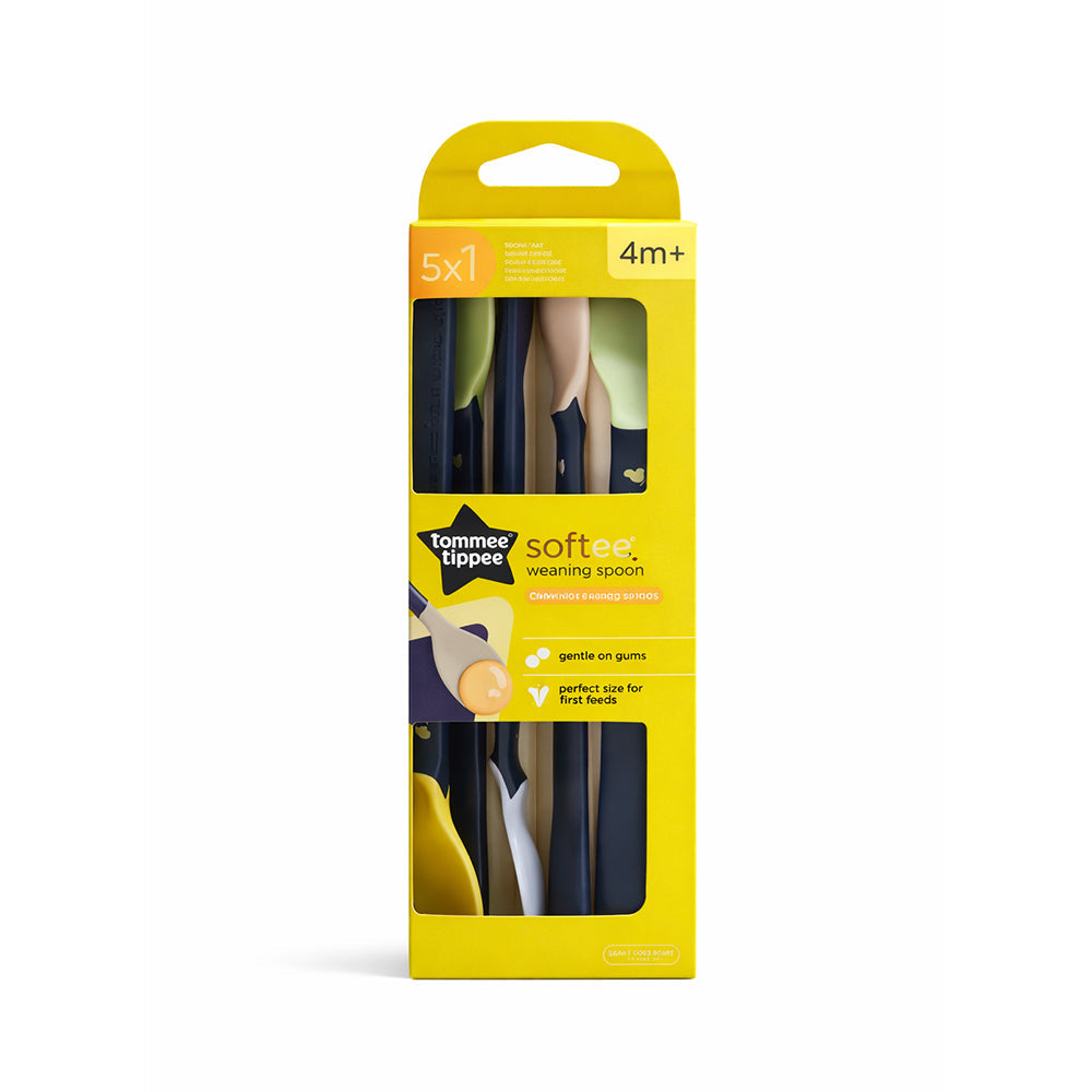 TOMMEE TIPPEE SOFTEE WEANING SPOON 4M+ 5 PCS Default Title - MamasJan Grocery Non Foods