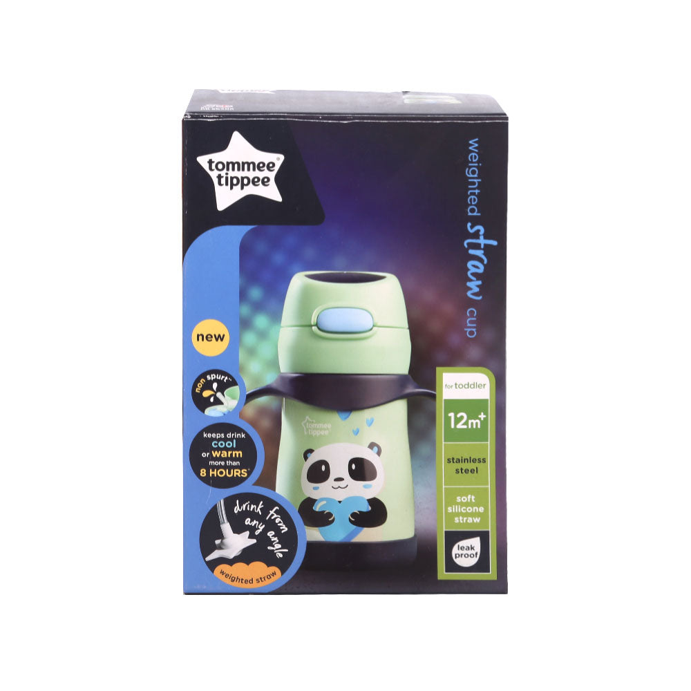 TOMMEE TIPPEE WEIGHTED STRAW CUP S/S 280 ML 448016 Default Title - MamasJan Grocery Nonfood