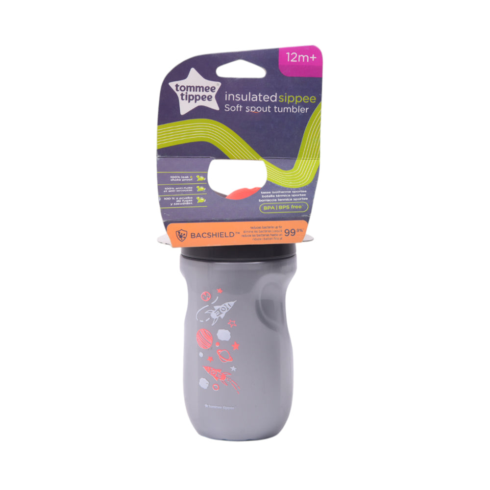 TOMMEE TIPPEE 549205 GREY 9OZ INSULATED SIPPEE TUMBLER Default Title - MamasJan Grocery Nonfood