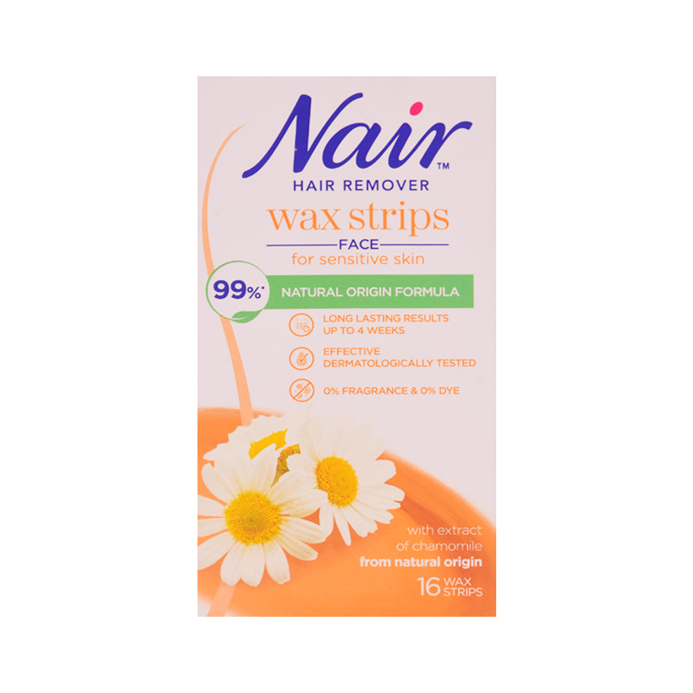 NAIR WAX STRIPS HAIR REMOVER CHAMMOMILE 16 PC Default Title - MamasJan Hair Remover