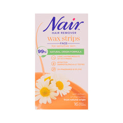 NAIR WAX STRIPS HAIR REMOVER CHAMMOMILE 16 PC Default Title - MamasJan Hair Remover