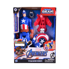 E7374 AVENGER CAPTIAN AMERICA FIGURE W ACC (4+ YEAR) H.B Default Title - MamasJan Toys