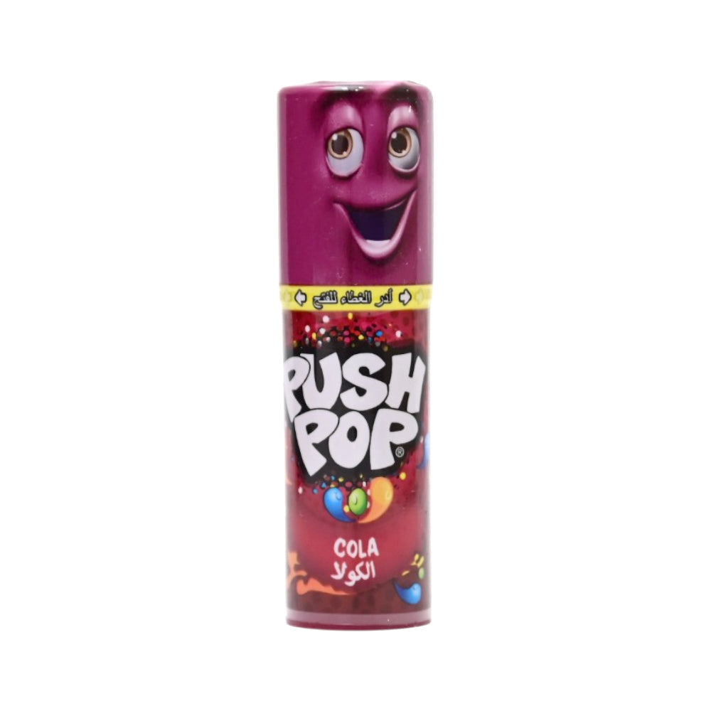BAZOOKA PUSH POP CANDY RASPBERRY COLA 15 GM Default Title - MamasJan Grocery Food