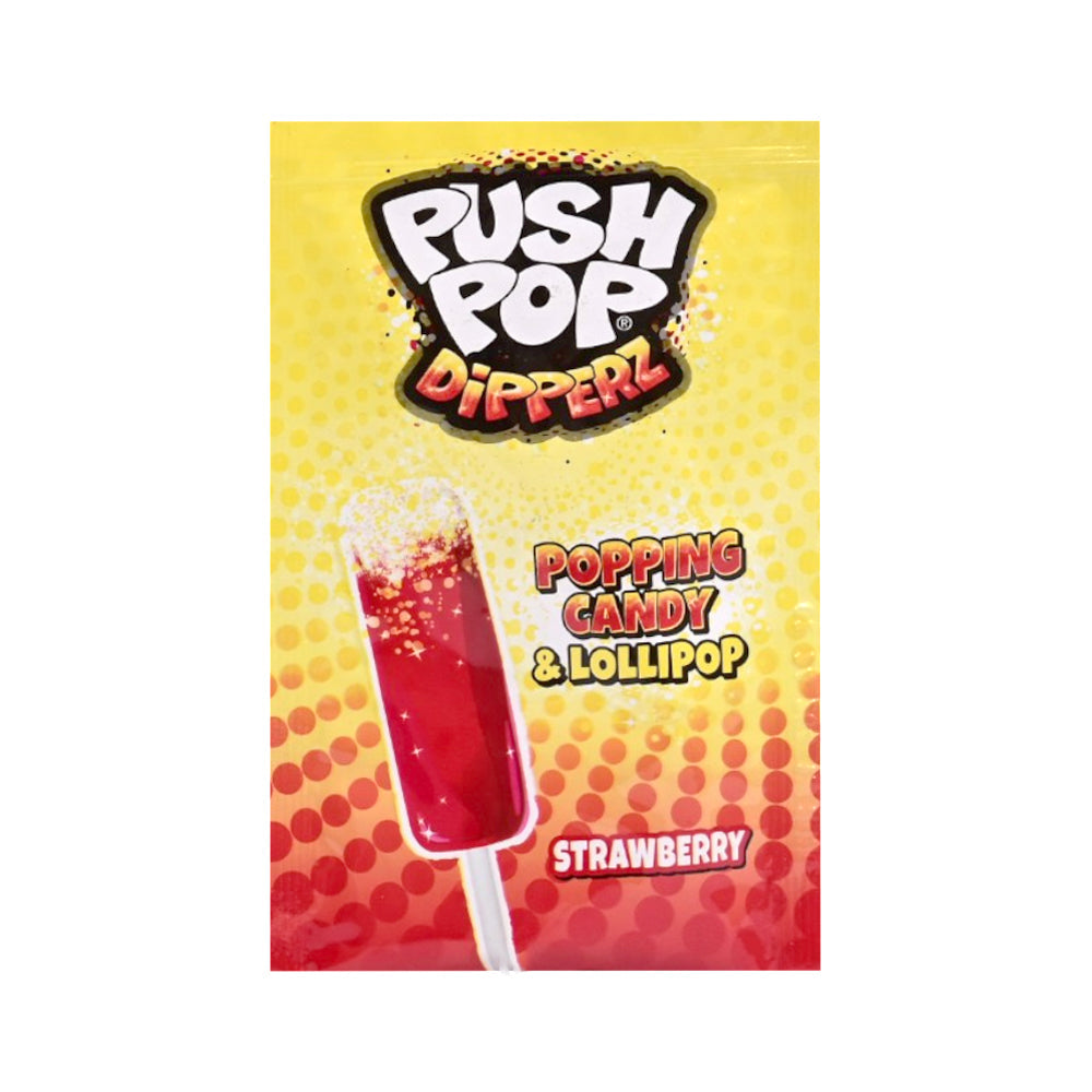 PUSH POP DIPPERZ POPPING CANDY & LOLLIPOP 12 GM Default Title - MamasJan Grocery Food