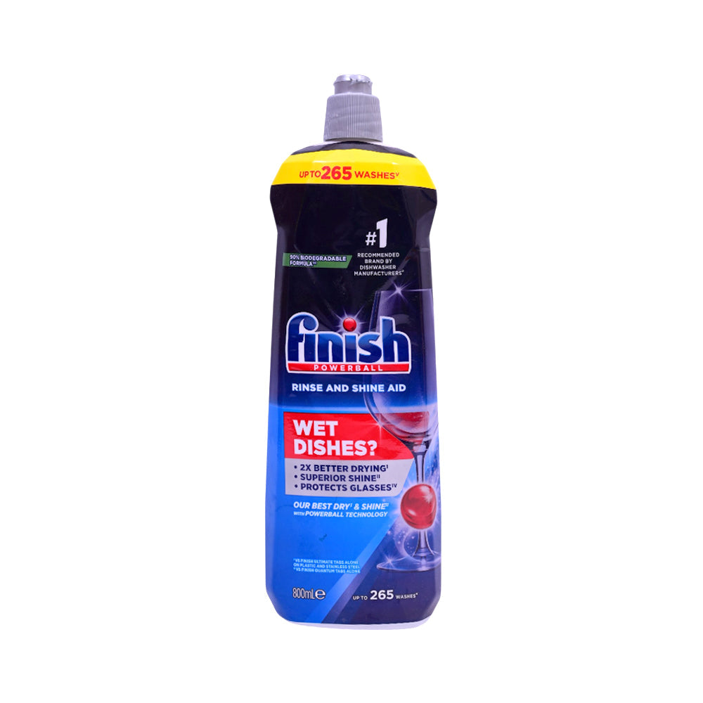 FINISH RINSE AND SHINE AID DISHWASH 800 ML Default Title - MamasJan Grocery Nonfood