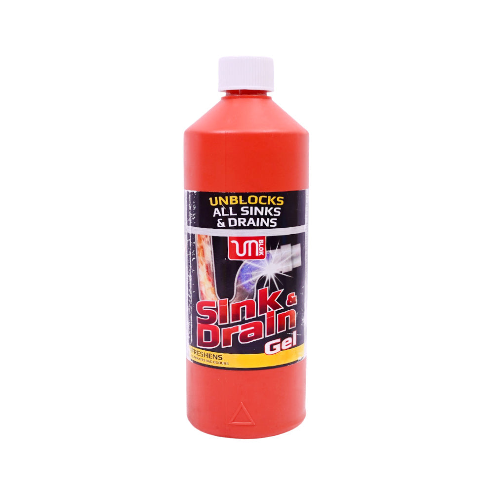 UNBLOCK SINK & DRAIN CLEANING GEL 1 LTR Default Title - MamasJan Grocery Nonfood