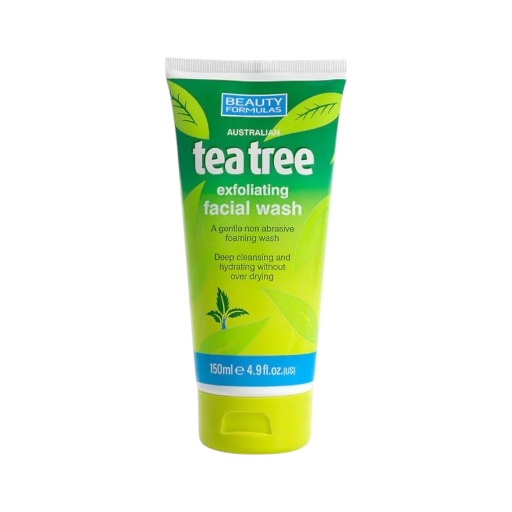 BEAUTY FORMULA TEA TREE EXFOLIATING FACIAL WASH 150 ML Default Title - MamasJan skincare