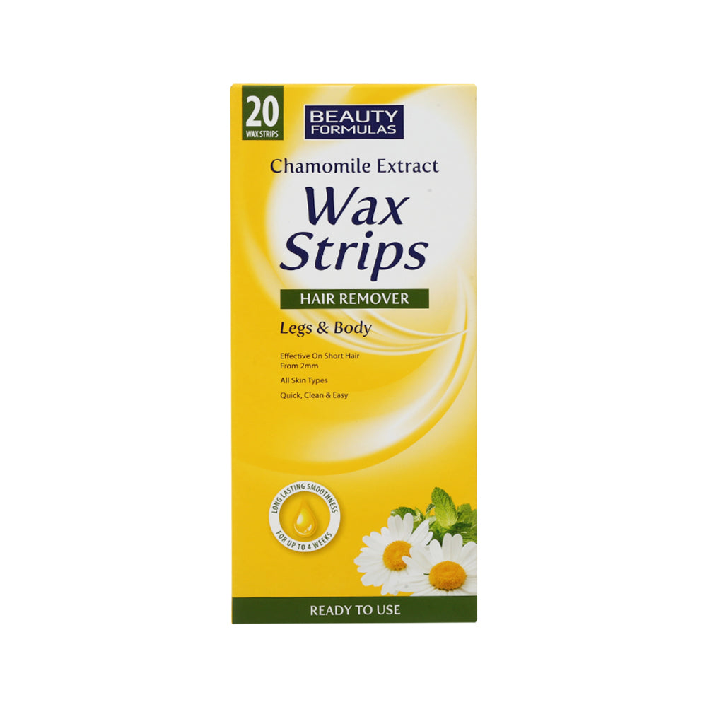 BEAUTY FORMULA WAX STRIPS CHAMOMILE EXTRACT 20 STRIPS BASIC Default Title - MamasJan skincare