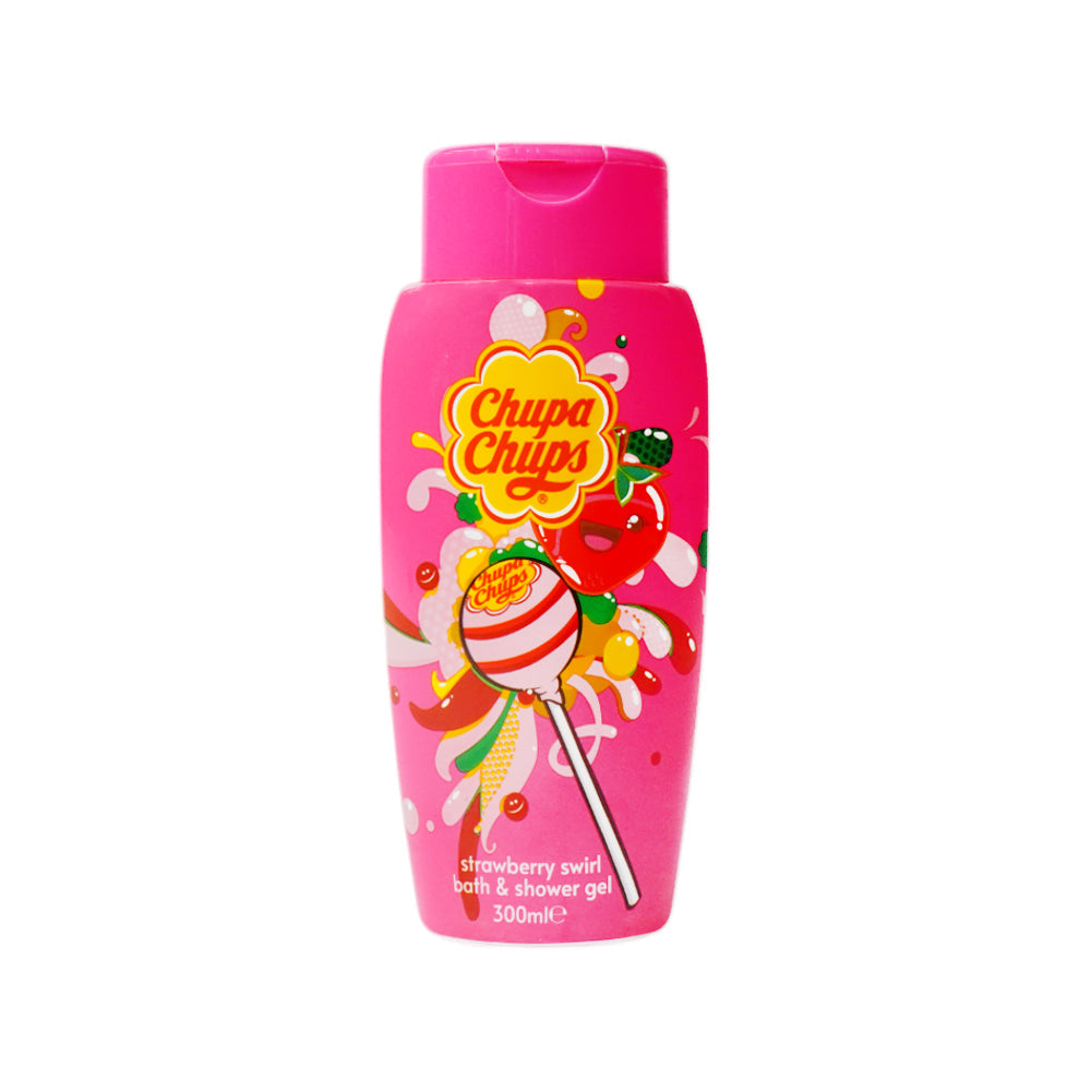 CHUPA CHUPS BATH & SHOWER GEL STRAWBERRY SWIRL 300 ML Default Title - MamasJan Grocery Nonfood