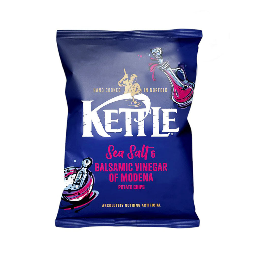 KETTLE CHIPS SEA SALT BALSAMIC VINEGAR 40GM Default Title - MamasJan Grocery Food
