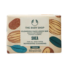 BODY SHOP CLEANSING FACE AND BODY BAR SHEA 100G Default Title - MamasJan Makeup