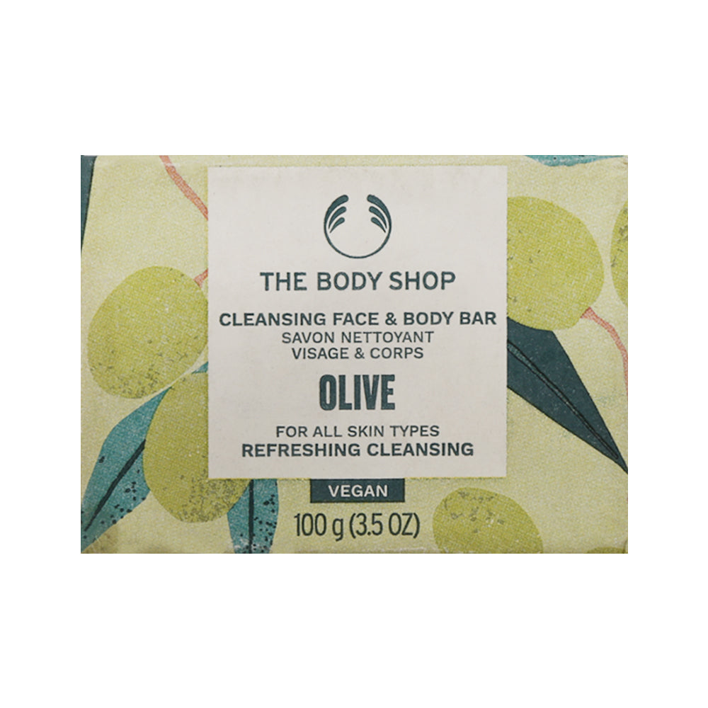 BODY SHOP CLEANSING FACE AND BODY BAR OLIVE 100G Default Title - MamasJan Makeup