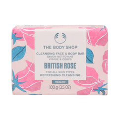 BODY SHOP CLEANSING FACE AND BODY BAR BRITISH ROSE 100G Default Title - MamasJan Makeup