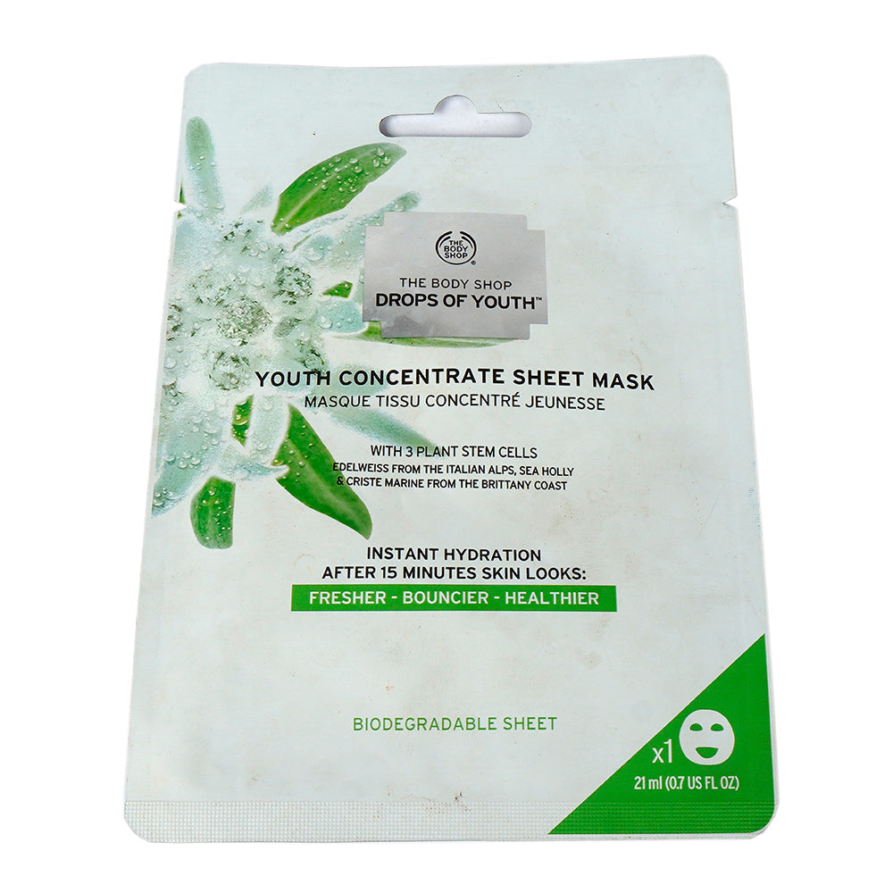 BODY SHOP YOUTH CONCENTRATE SHEET MASK 21 ML Default Title - MamasJan Makeup