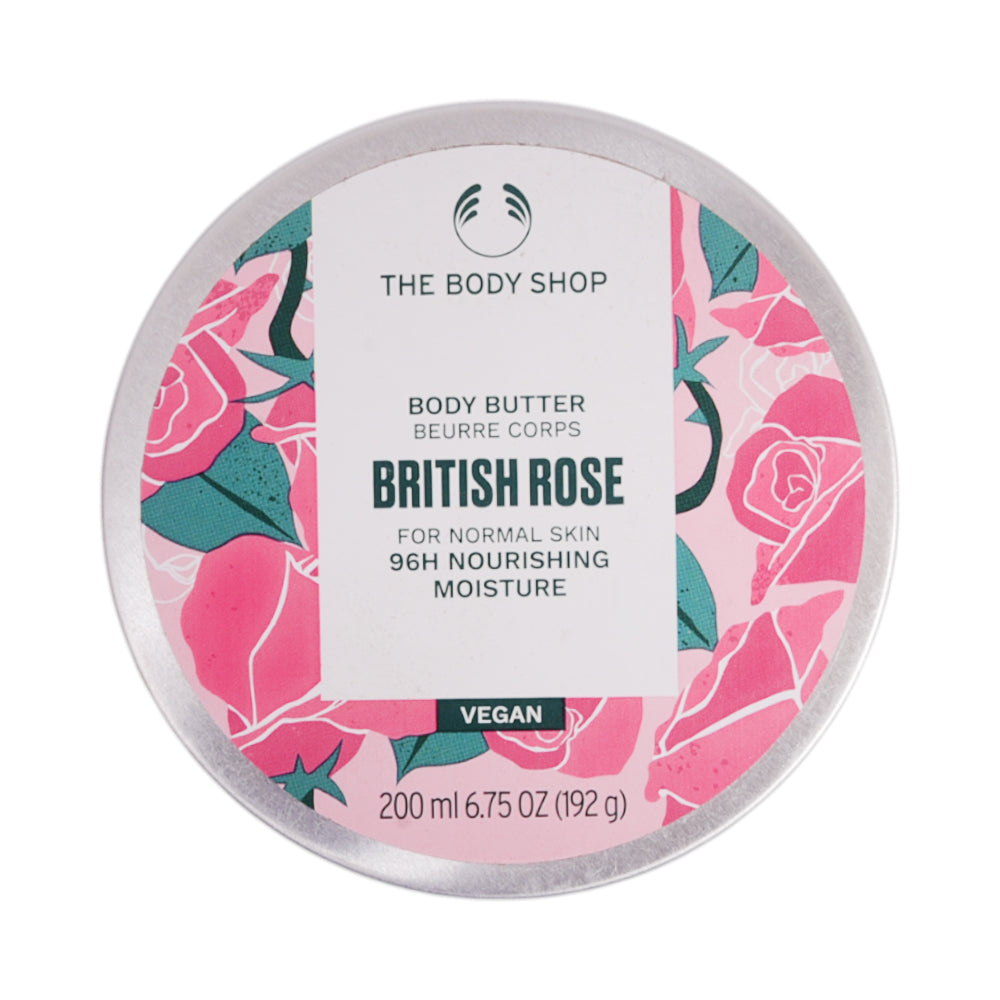 BODY SHOP BRITISH ROSE BODY BUTTER CREAMS 200ML Default Title - MamasJan Makeup