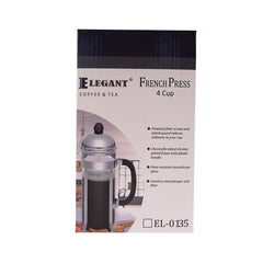 COFFEE PLUNGER ELEGANT 600 ML EL0136 Default Title - MamasJan Crockery