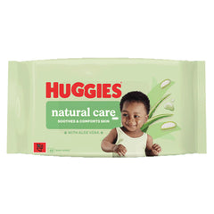 Huggies Baby Wipes Natural Care With Aloe Vera 48S