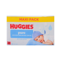 HUGGIES BABY WIPES PURE 60PC Default Title - MamasJan Grocery Nonfood