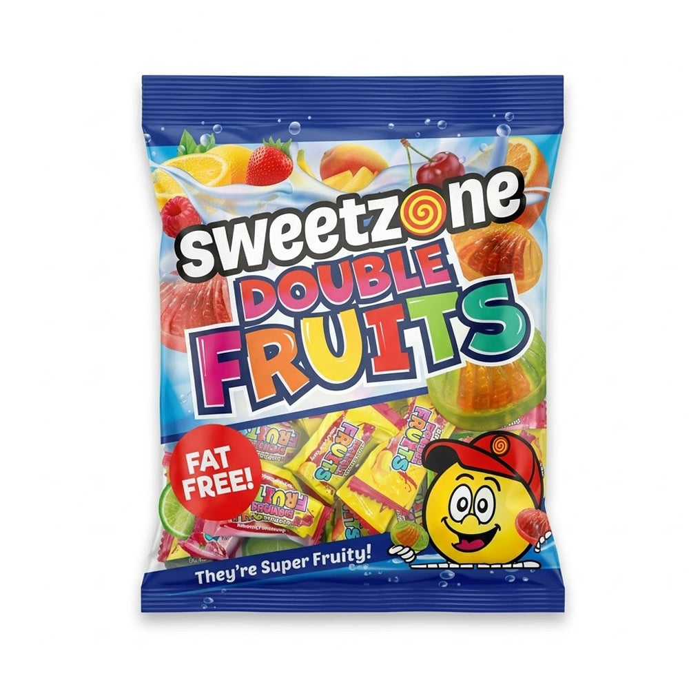 SWEETZONE DOUBLE FRUITS HARD CANDY POUCH 180 GM Default Title - MamasJan Grocery Food