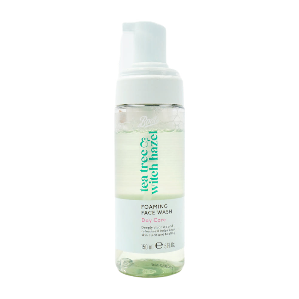 BOOTS TEA TREE & WITCH HAZEL FOAMING FACE WASH 150ML Default Title - MamasJan skincare