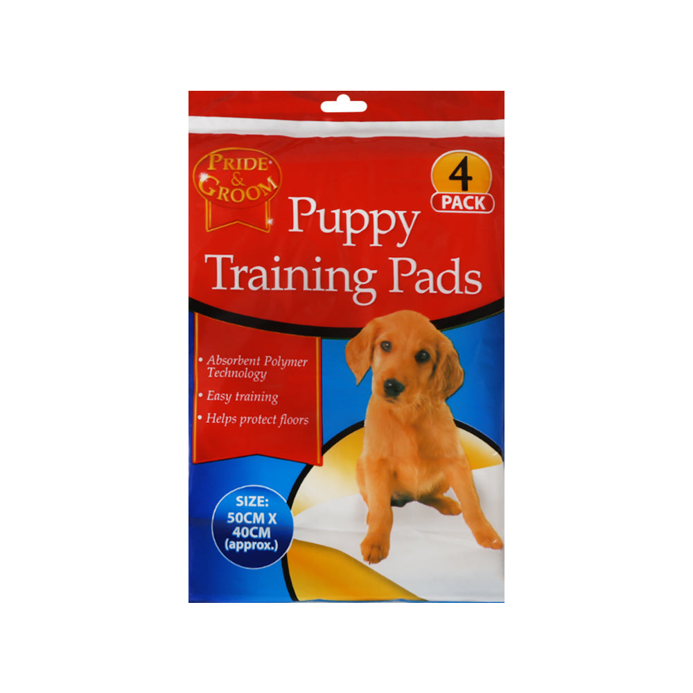 PRIDE & GROOM PUPPY TRAINING PADS 4PC 50X40 CM 1023 Default Title - MamasJan Grocery Nonfood
