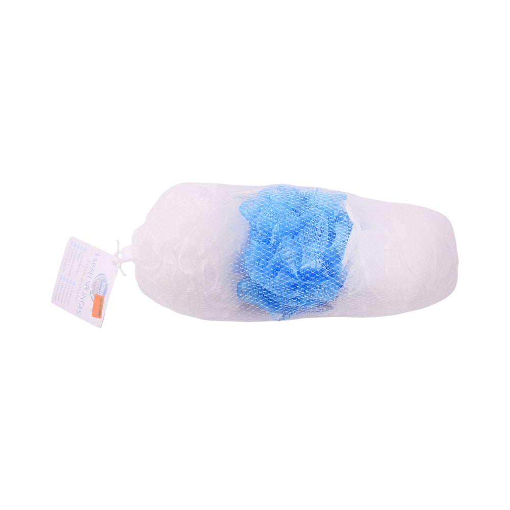 ATHENA BATH SPONGES MESH 3PC IN NET BAG 797673 Default Title - MamasJan Grocery Nonfood