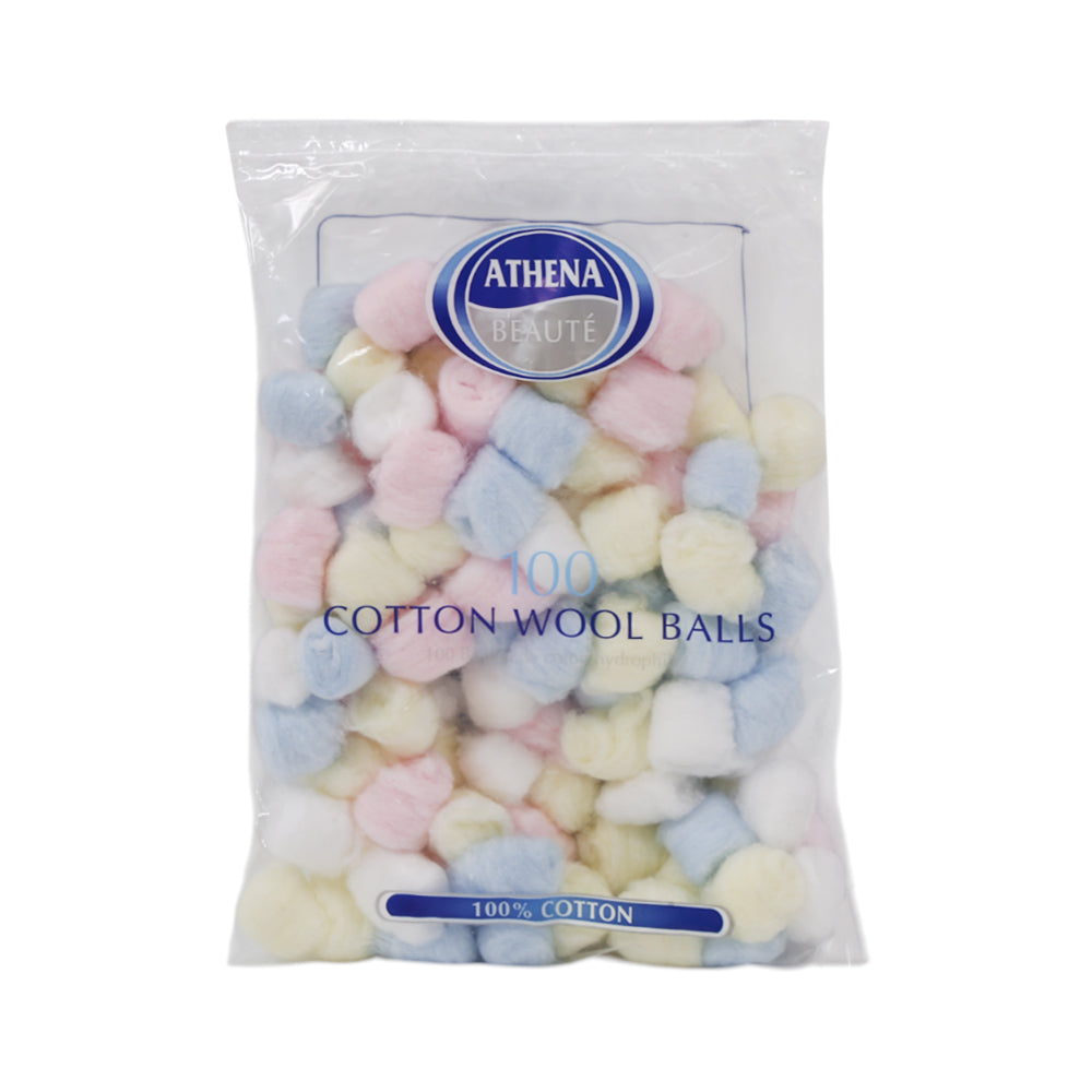 ATHENA COTTON WOOL BALLS COLOURED 100 PC Default Title - MamasJan Makeup