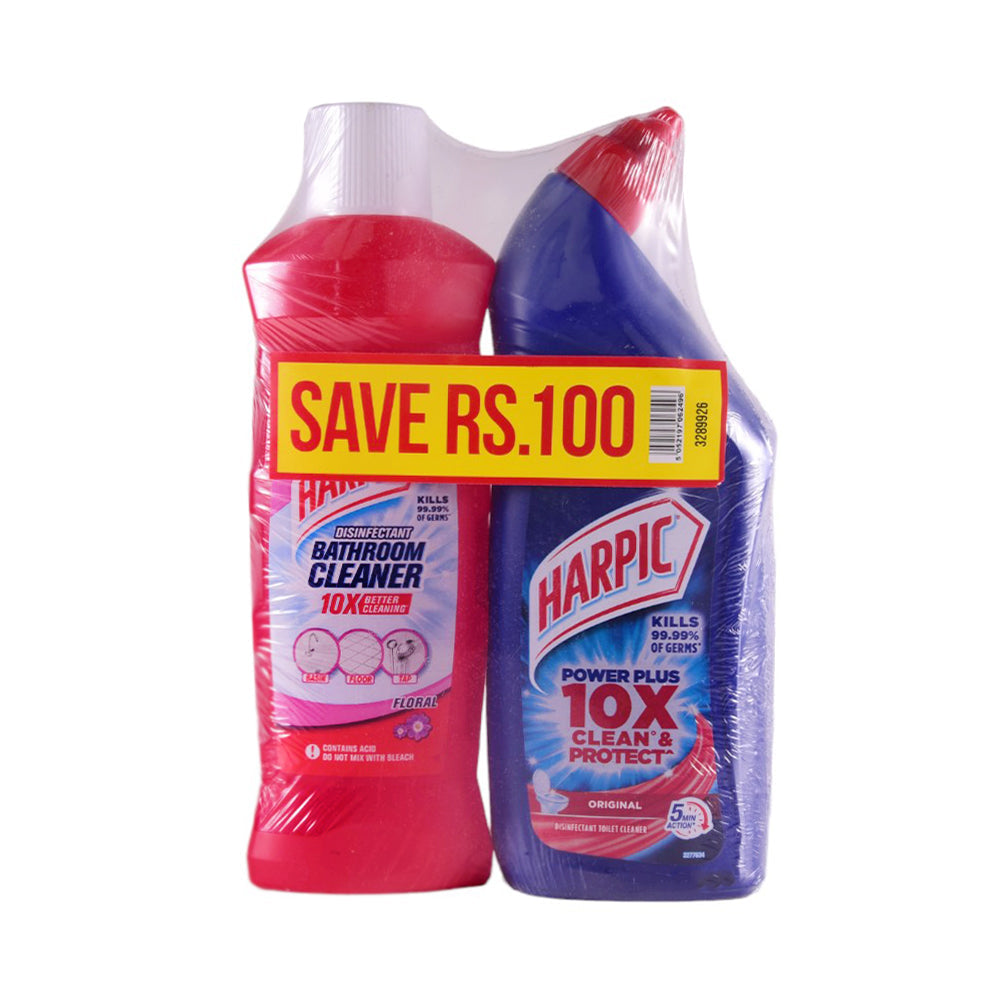 HARPIC BATHROOM CLEANER 450 ML + TOILET CLEANER ORIGINAL 700 Default Title - MamasJan Grocery Nonfood