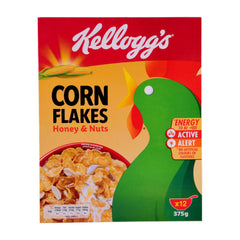 KELLOGGS CEREAL CORN FLAKES HONEY & NUTS 375 GM Default Title - MamasJan Grocery