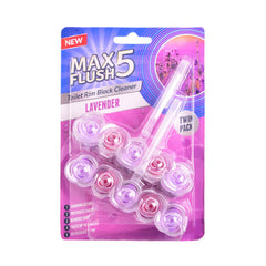 MAX FLUSH 5 TOILET AIR FRESHNER LAVENDER 2X45 GM Default Title - MamasJan Grocery Nonfood